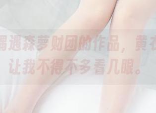在线上偶遇森萝财团的作品，黄衣肉丝，让我不得不多看几眼。